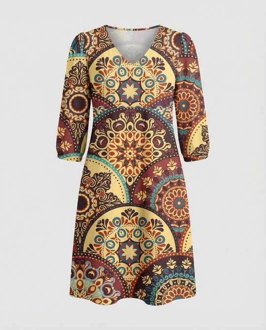 Boho Maxikleid Sommer Damen Taschen