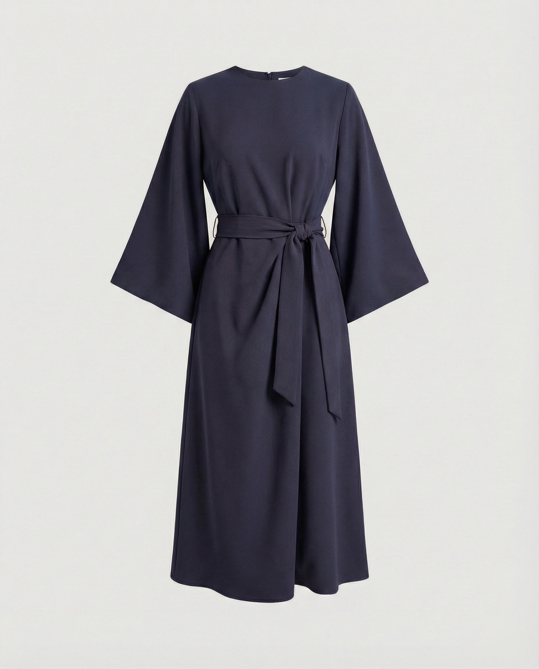Elegantes Kleid mit Laternenärmeln und Gürtel