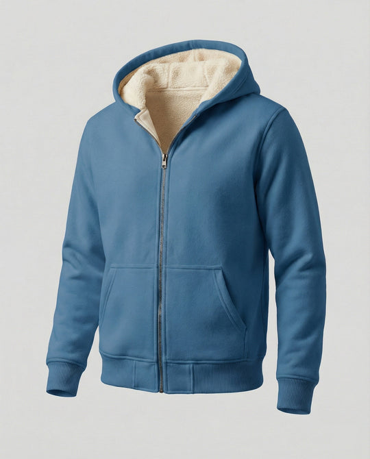 Warmer Fleecegefütterter Winterhoodie für Herren