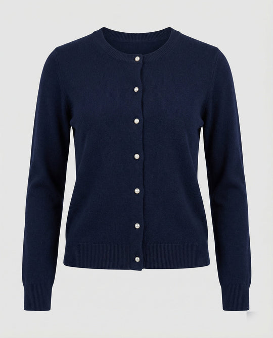 Damen Feinstrick Cardigan mit Knopfleiste und weichem Material