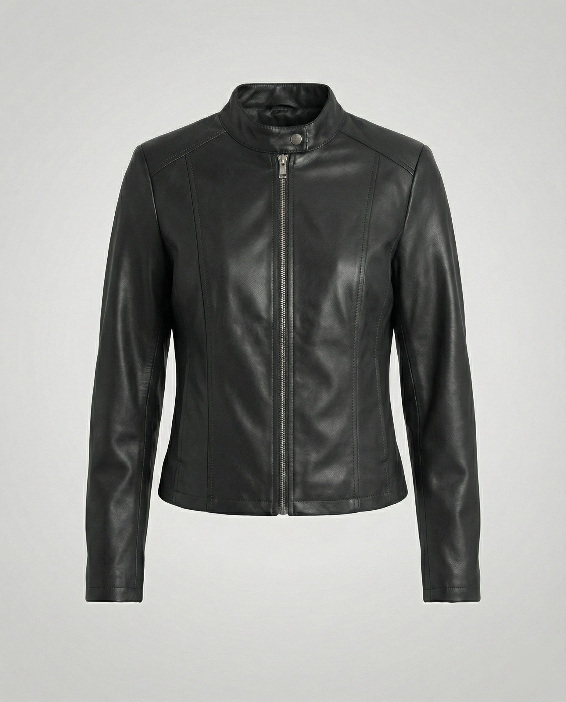 Damen Bikerjacke Lederimitat