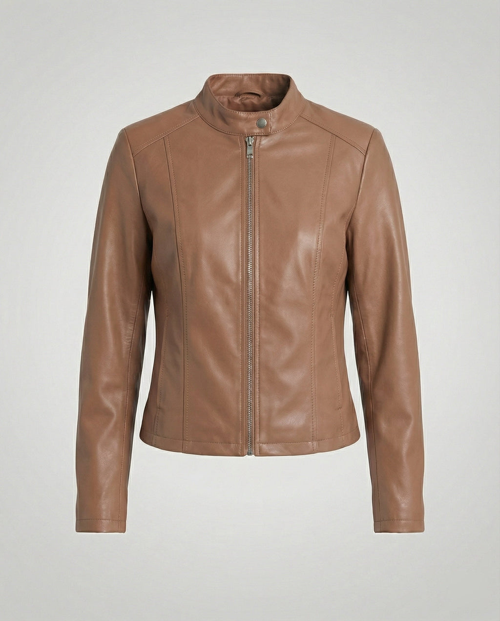 Damen Bikerjacke Lederimitat