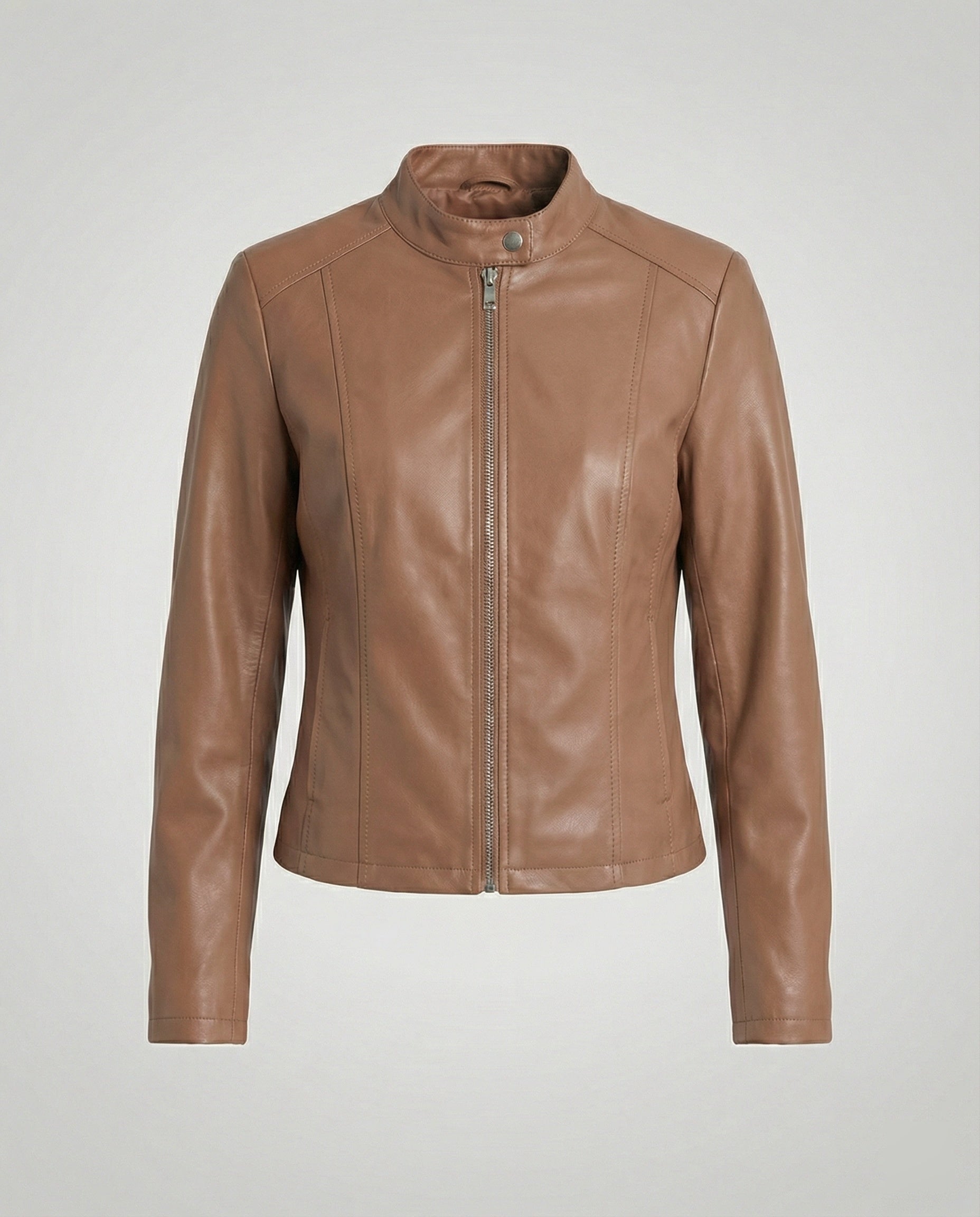 Damen Bikerjacke Lederimitat