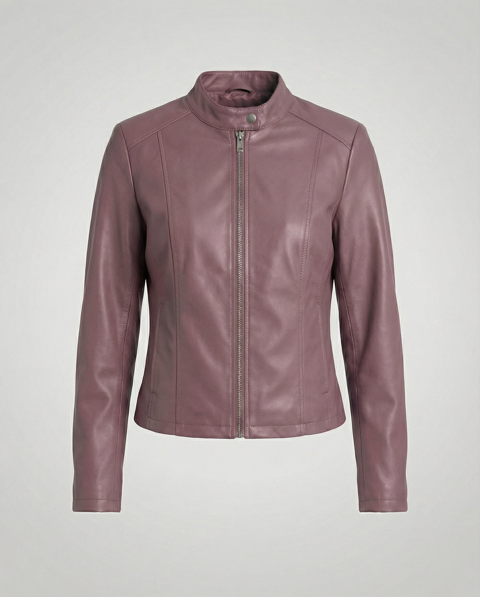 Damen Bikerjacke Lederimitat