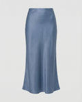 Damen Maxirock Satin High Waist