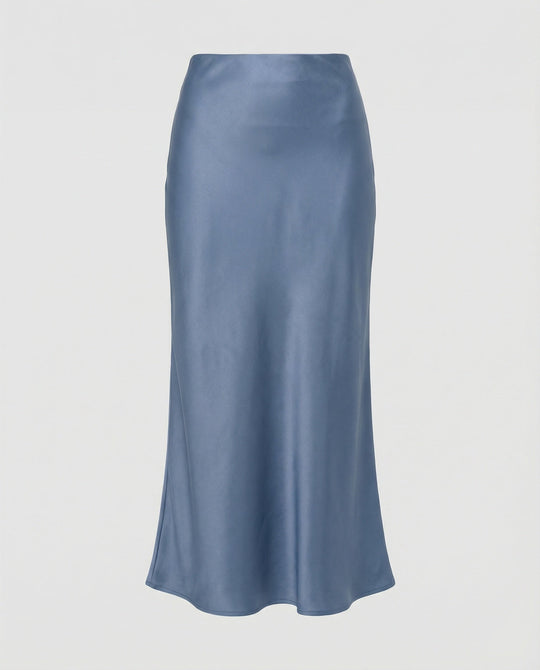 Damen Maxirock Satin High Waist