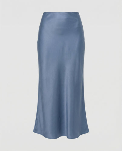 Damen Maxirock Satin High Waist