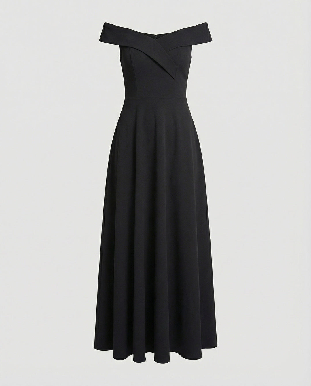 Elegantes Off-Shoulder Langes Catwalk Abendkleid