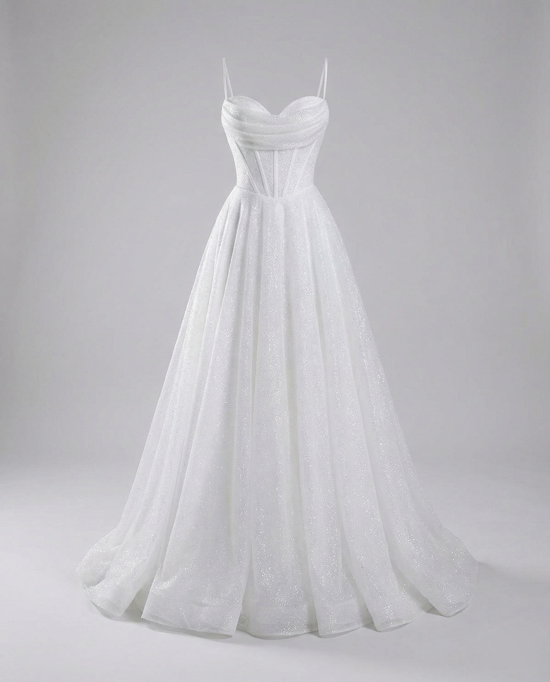 Glitter Ballkleid mit Schnürung