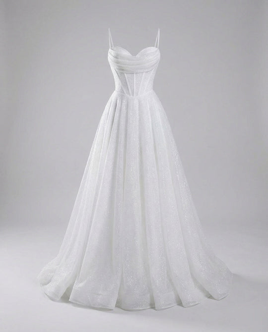 Glitter Ballkleid mit Schnürung