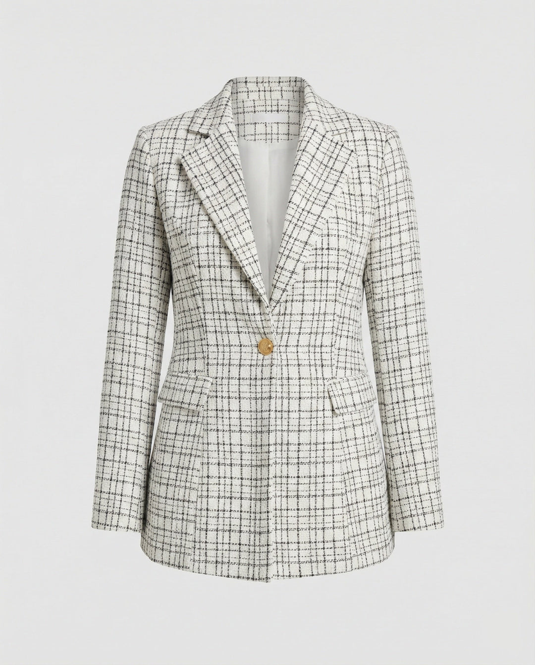 Damen Blazer Hahnentritt tailliert