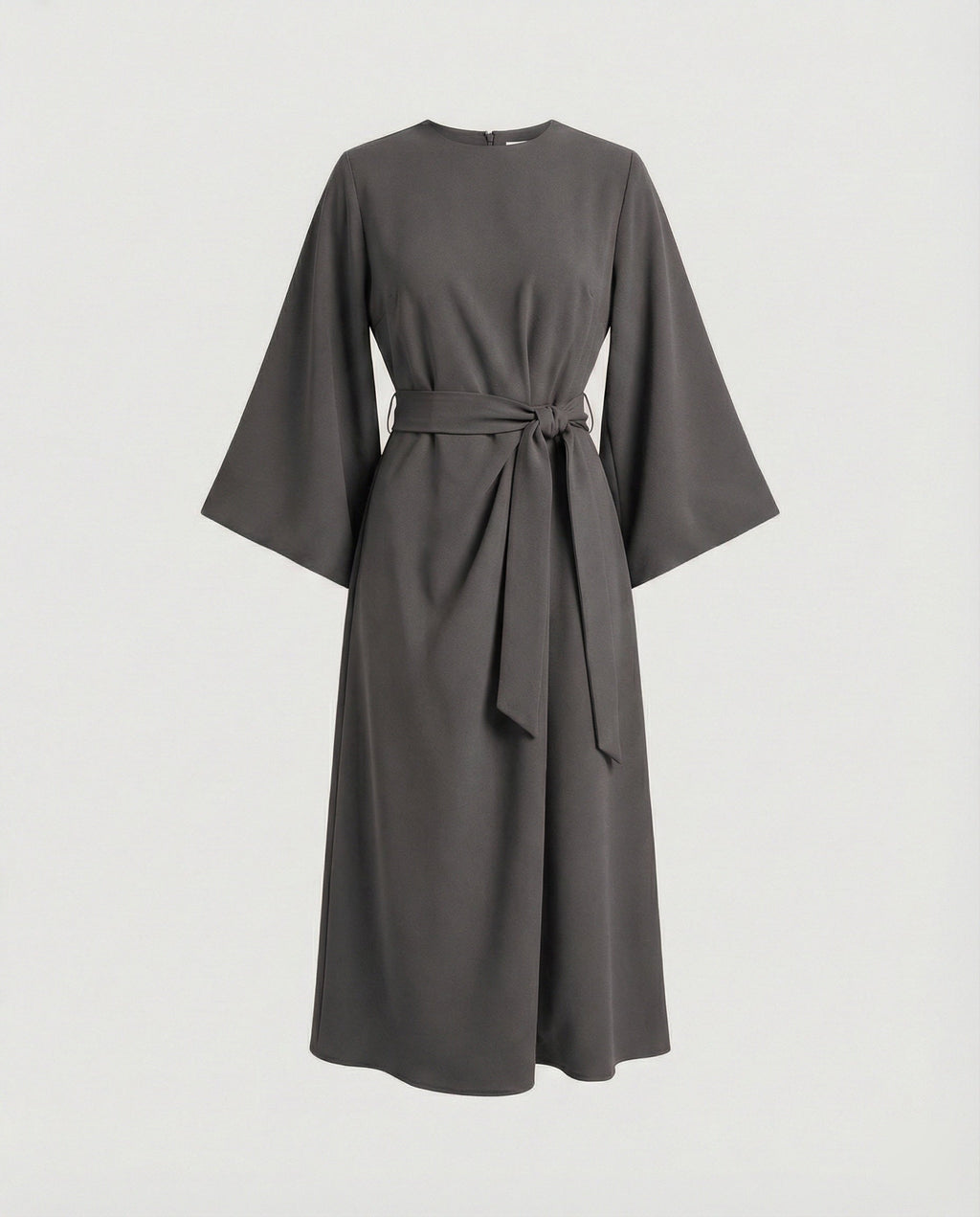 Elegantes Kleid mit Laternenärmeln und Gürtel