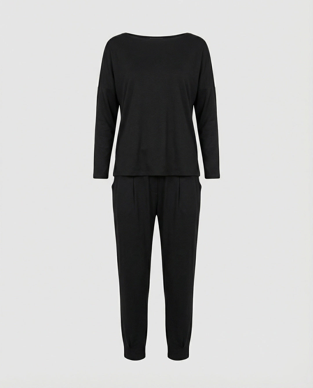 Jogginganzug Damen Lounge-Set mit weiten Ärmeln und Taschen