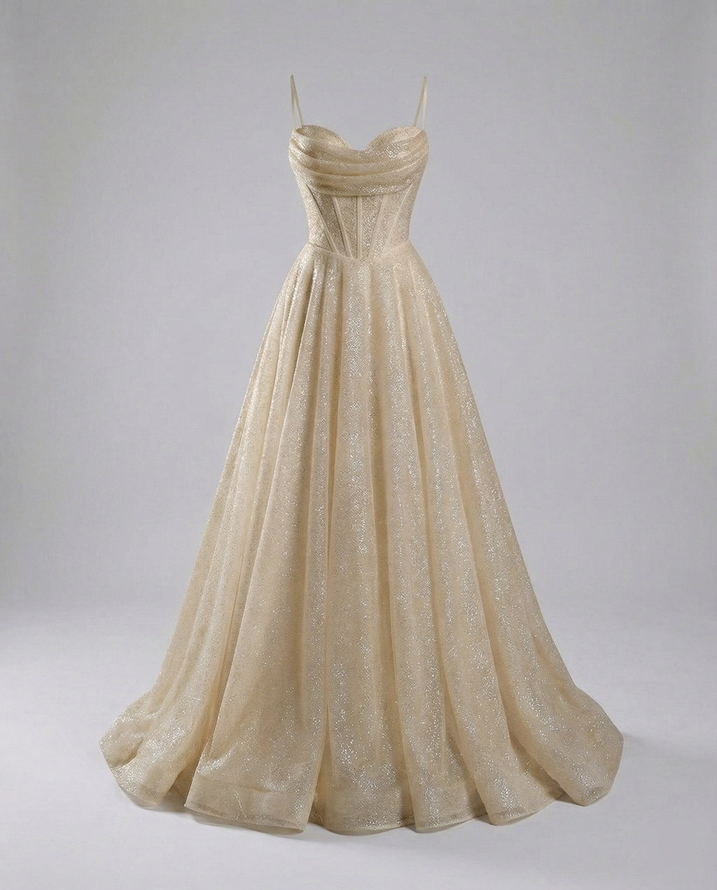 Glitter Ballkleid mit Schnürung