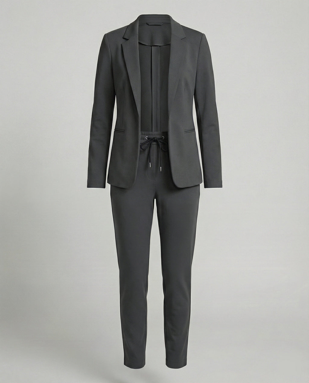 Damen Hosenanzug Mit Offenem Blazer Und Hose