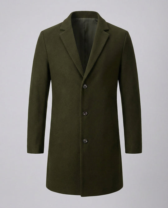 Herren eleganter Longblazer mit modernem Schnitt und doppelter Knopfreihe