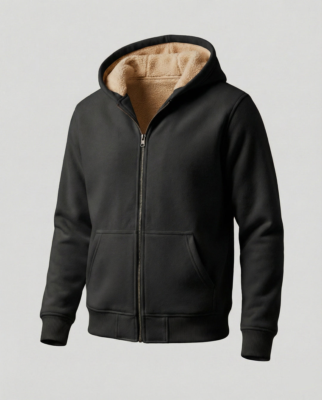 Warmer Fleecegefütterter Winterhoodie für Herren