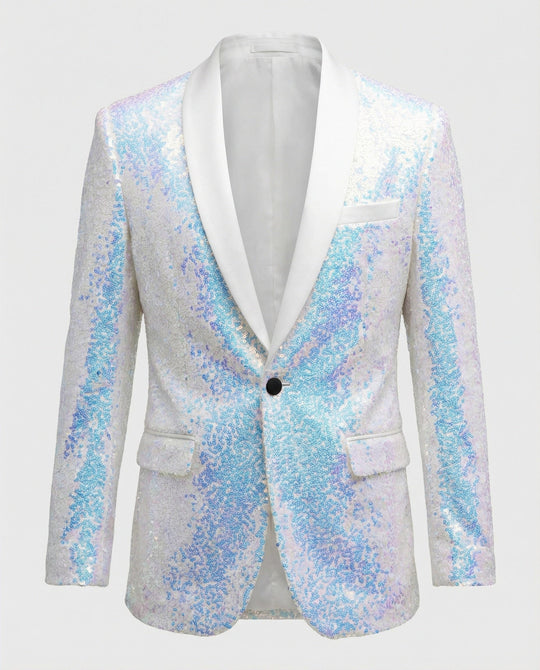 Glamouröser Pailletten Blazer Herren