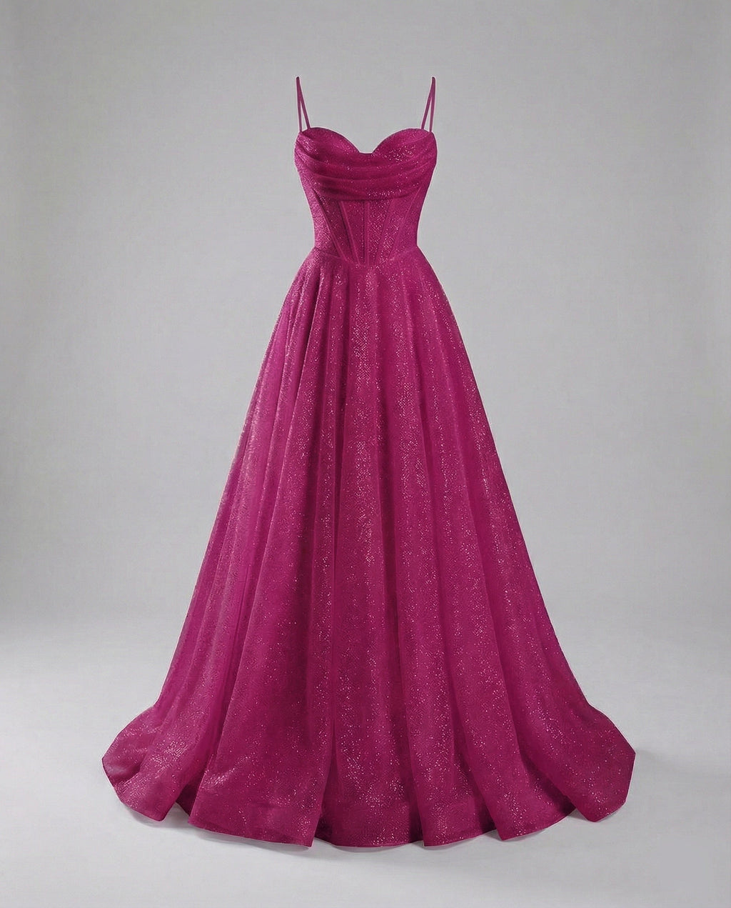 Glitter Ballkleid mit Schnürung