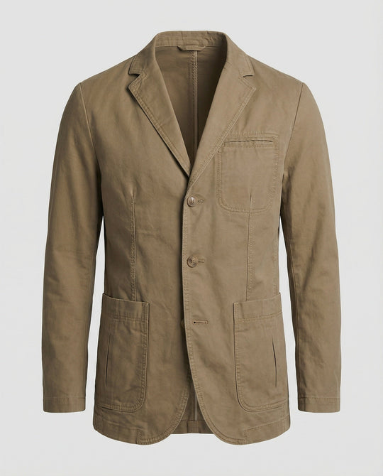 Herren Blazer Herren Baumwolle leger