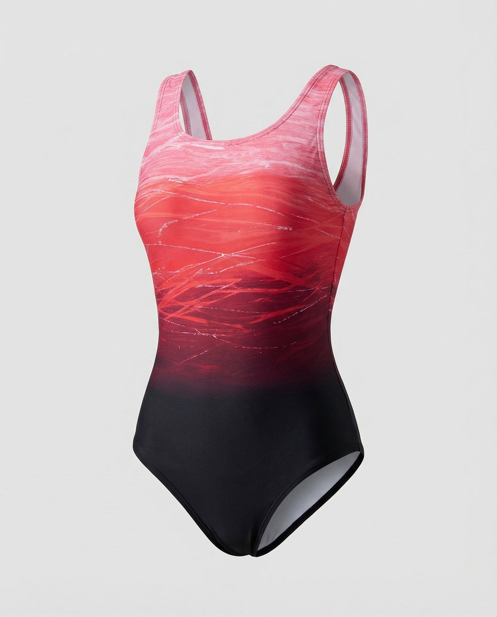 ShopNory | Damen Einteiliger Sport Badeanzug mit Ombre Design & Schnelltrocknend