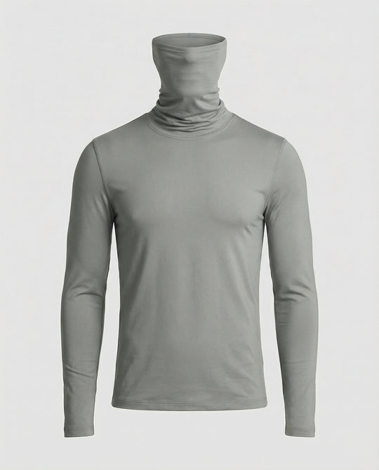 Herren Funktionsshirt mit hohem Kragen und innovativem Feuchtigkeitsmanagement