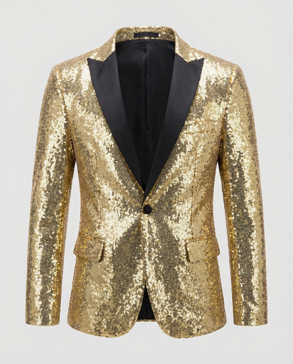 Glänzender Herren Pailletten Blazer