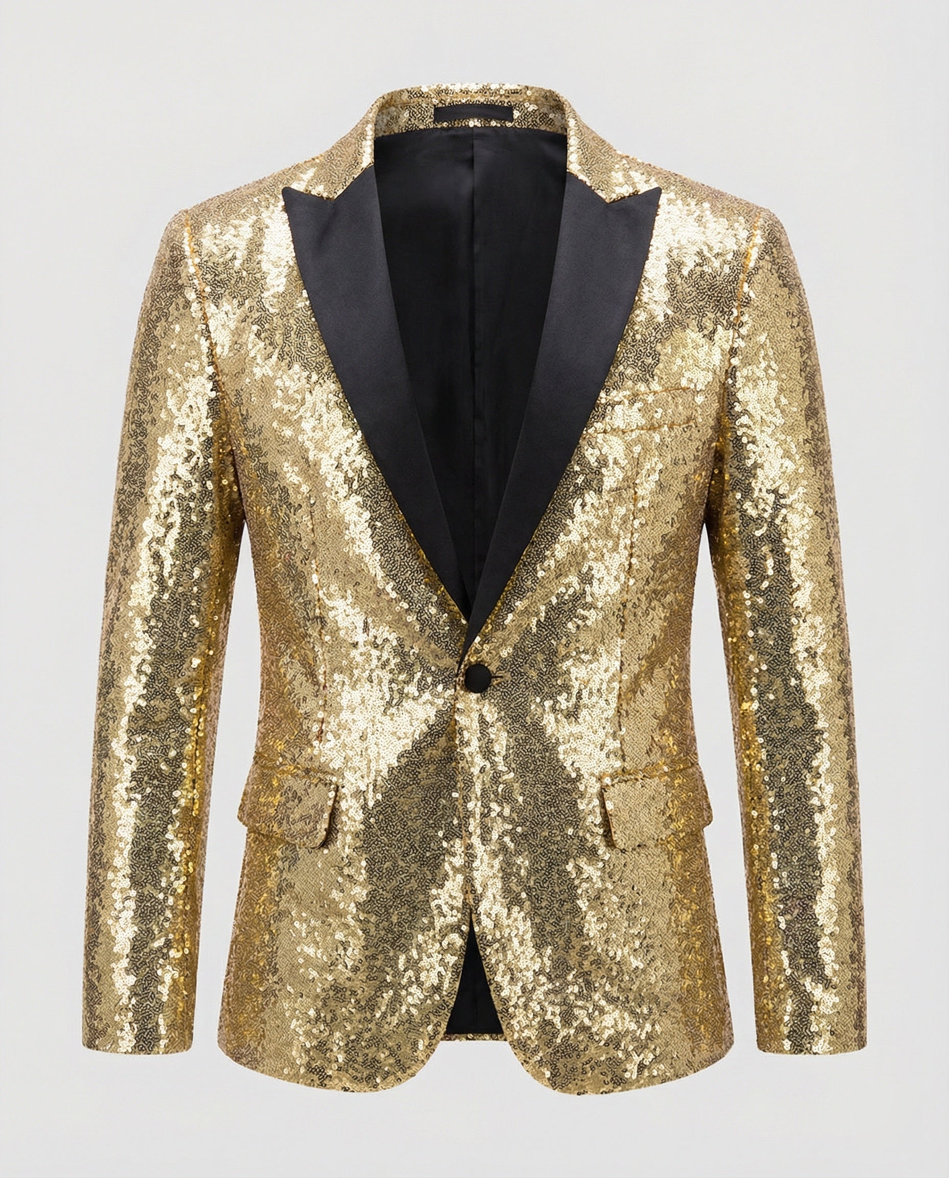 Glänzender Herren Pailletten Blazer