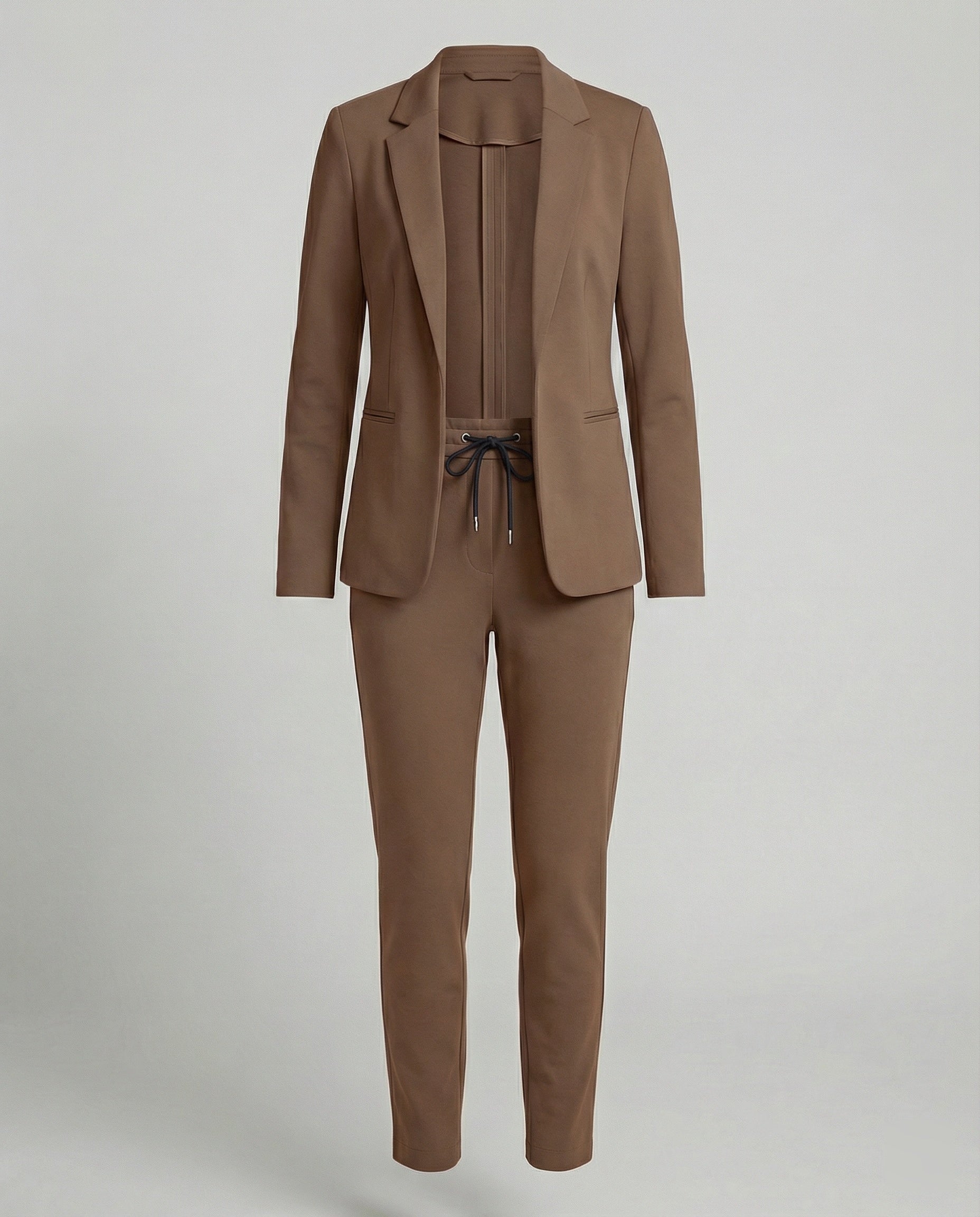 Damen Hosenanzug Mit Offenem Blazer Und Hose
