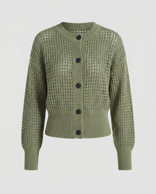 Damen luftiger Strickcardigan