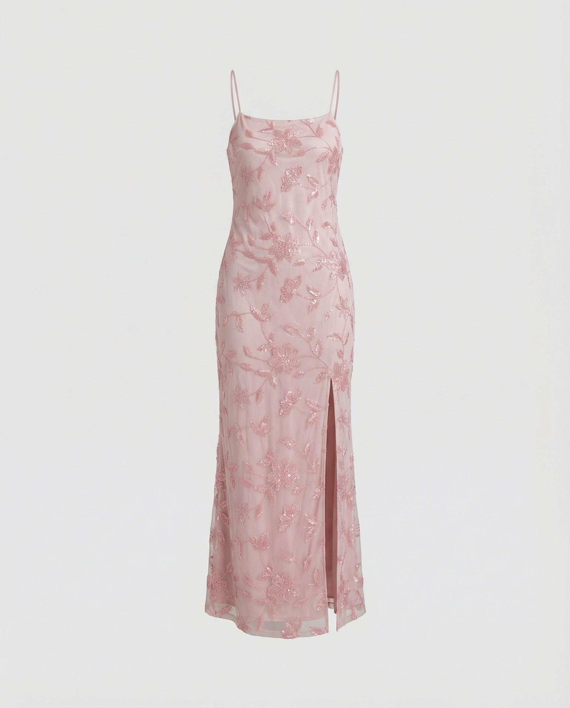 Damen Abendkleid elegant Spaghettiträger