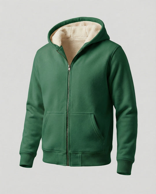 Warmer Fleecegefütterter Winterhoodie für Herren
