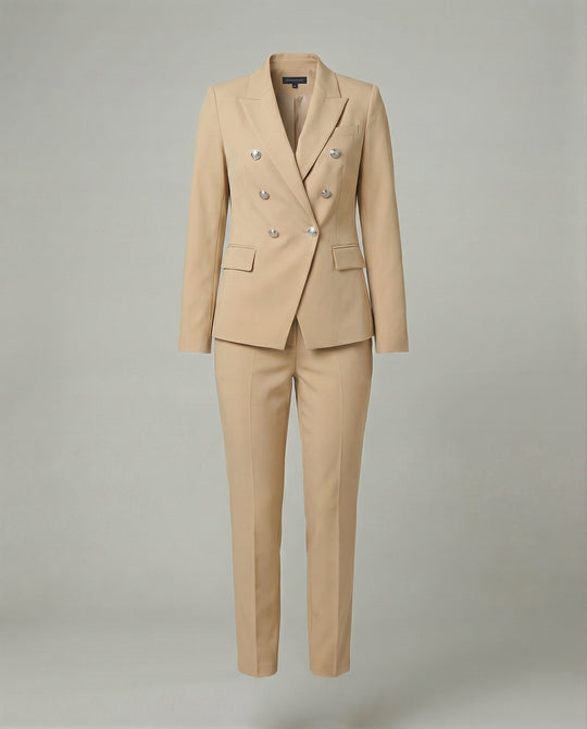 Shopnory | Damen Satz mit Schickem Knopf Blazer