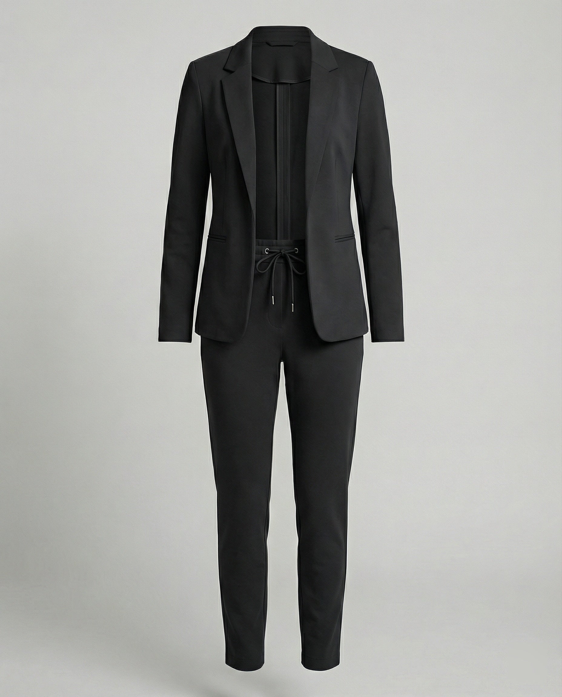 Damen Hosenanzug Mit Offenem Blazer Und Hose