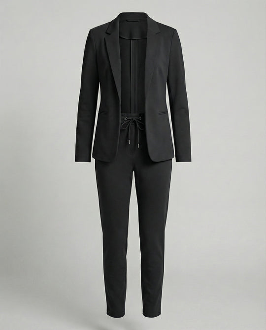 Damen Hosenanzug Mit Offenem Blazer Und Hose