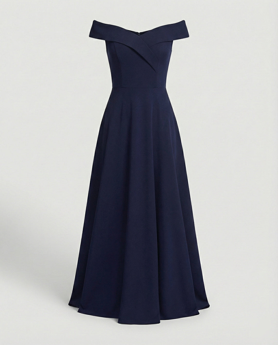 Elegantes Off-Shoulder Langes Catwalk Abendkleid