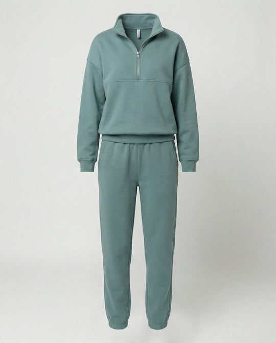 Jogginganzug Damen sportlich mit Zip-Hoodie und Jogginghose