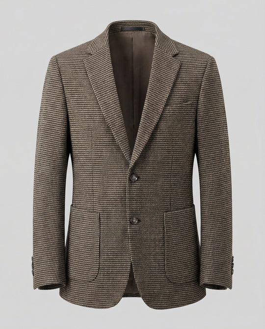 Herren Sakko Glencheck mit Revers