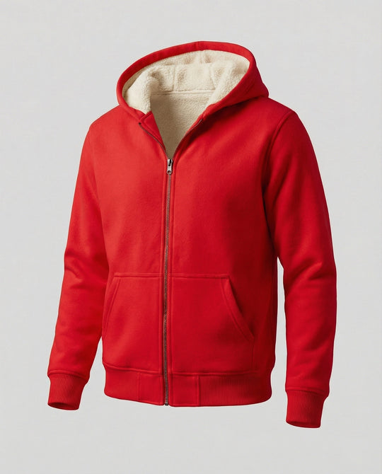 Warmer Fleecegefütterter Winterhoodie für Herren