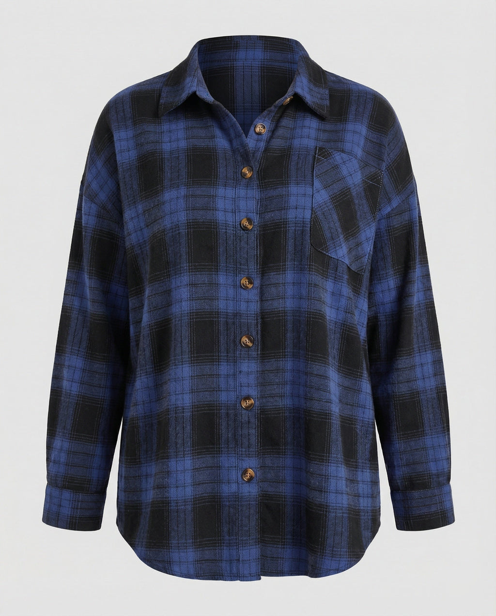 Damen Hemdjacke Flanell weit