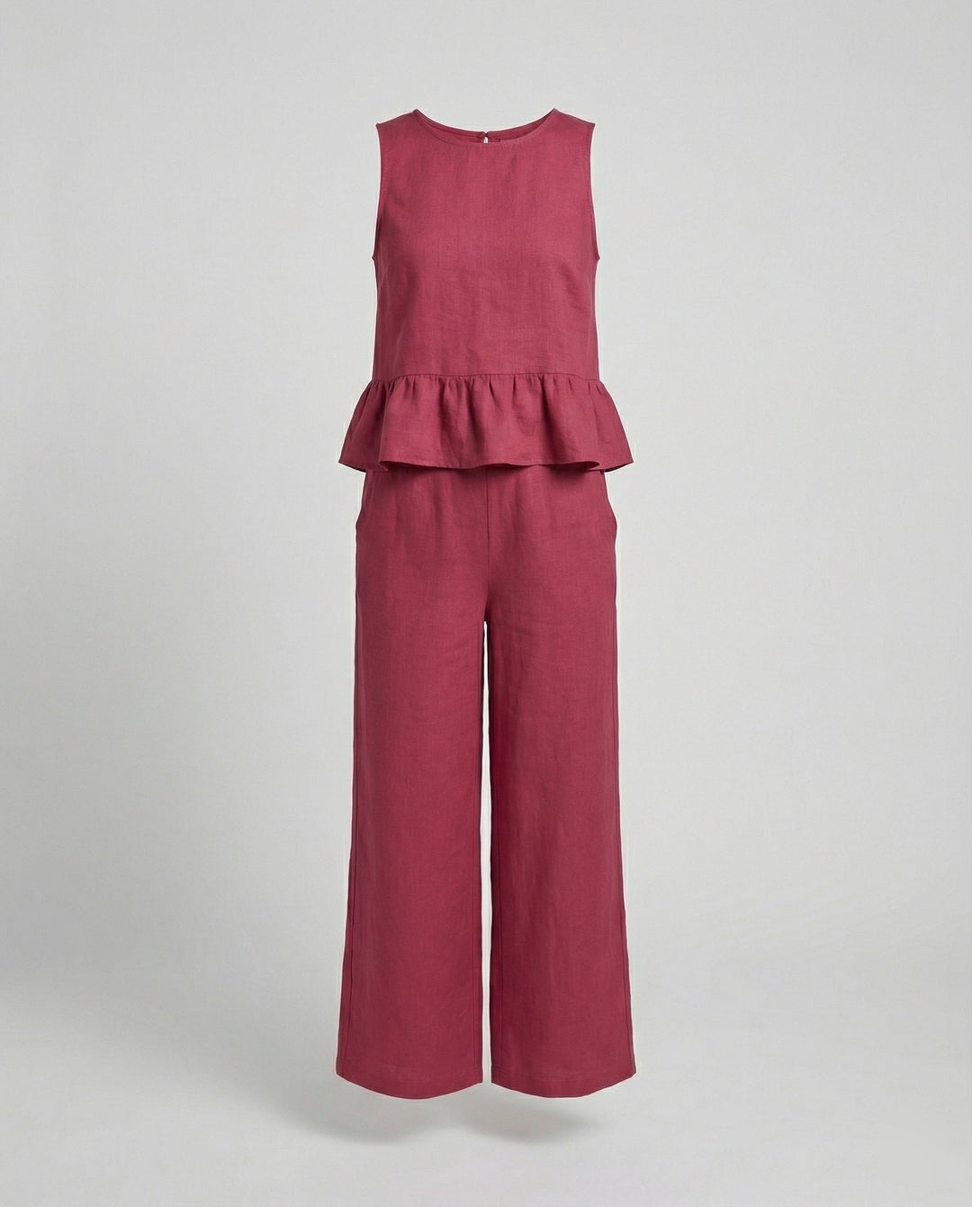 Damen Zweiteiler Set Sommer Palazzohose