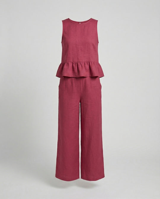 Damen Zweiteiler Set Sommer Palazzohose