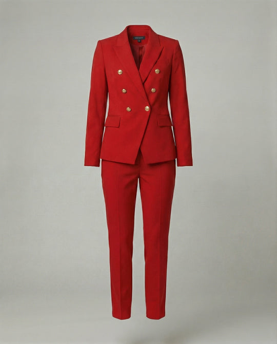 Shopnory | Damen Satz mit Schickem Knopf Blazer