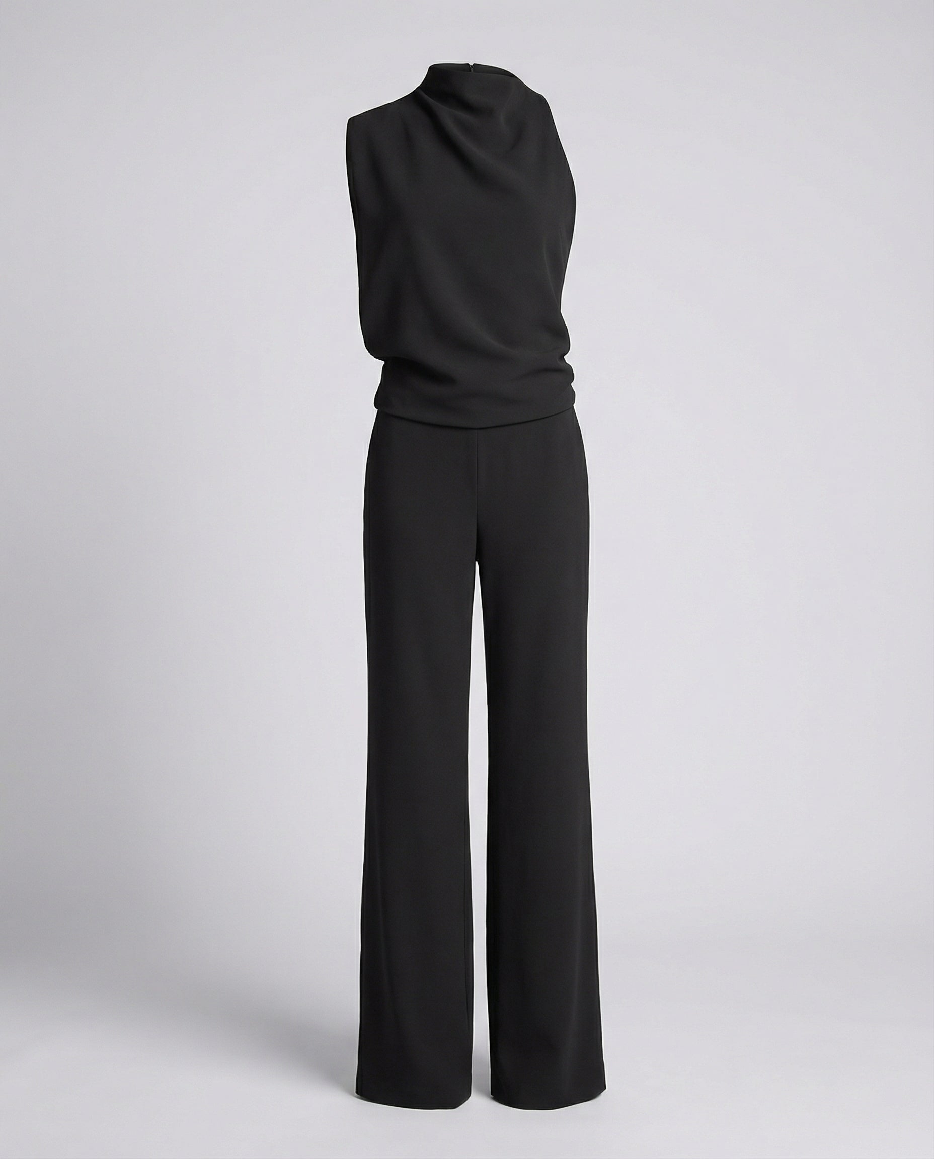 Eleganter Jumpsuit mit Rundhalsausschnitt für Alltag & Besondere Anlässe | ShopNory