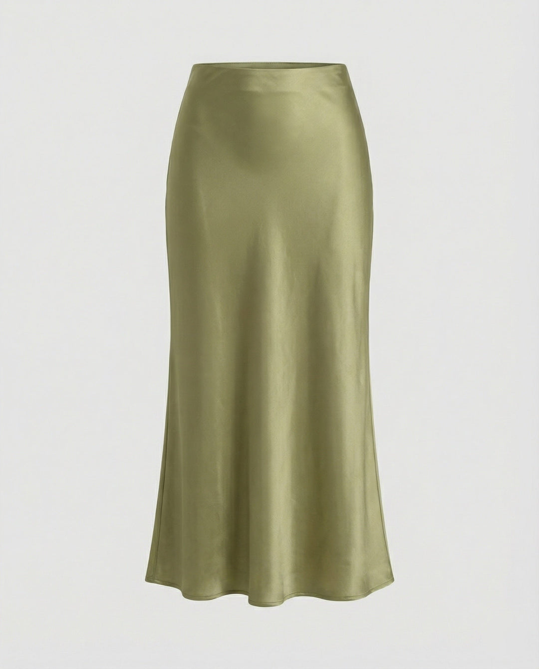 Damen Longskirt aus glattem Satin von
