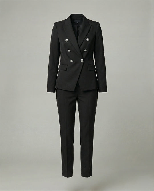 Shopnory | Damen Satz mit Schickem Knopf Blazer