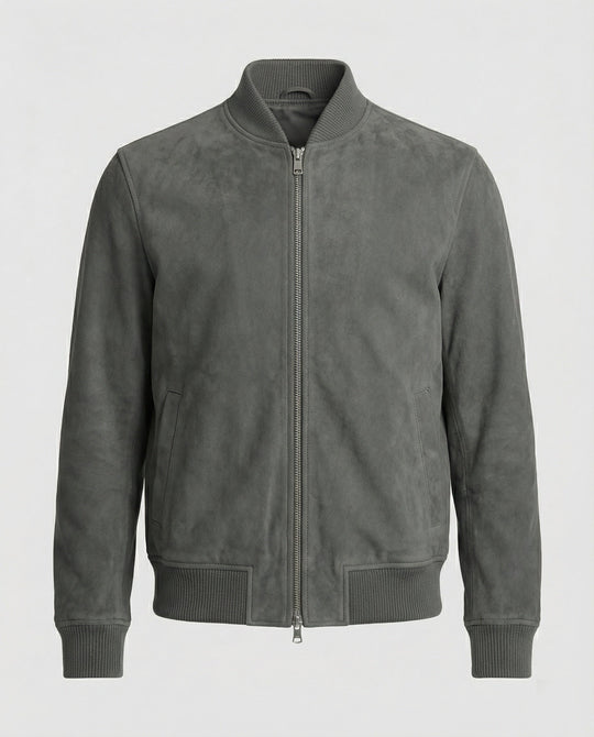 Freizeitkleidung Herren Bomberjacke Lederoptik