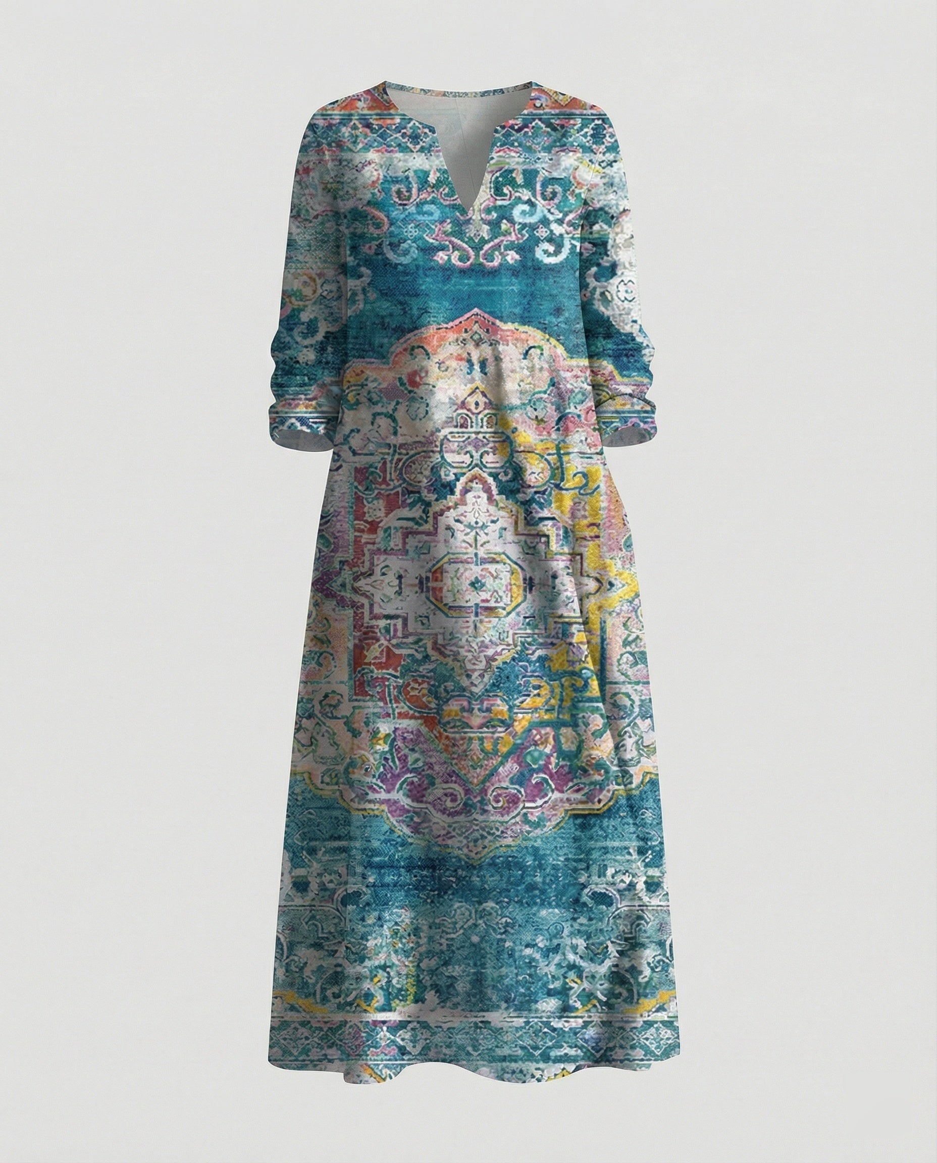 Boho Maxikleid Sommer Damen Taschen