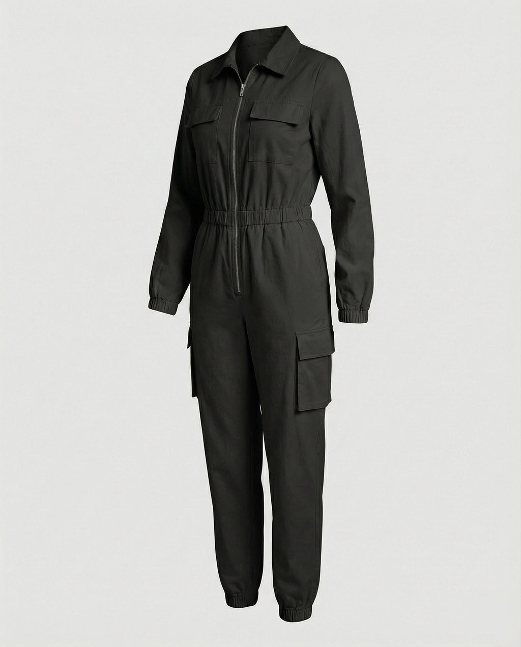 Damen Jumpsuit Elegant mit Cargo Taschen