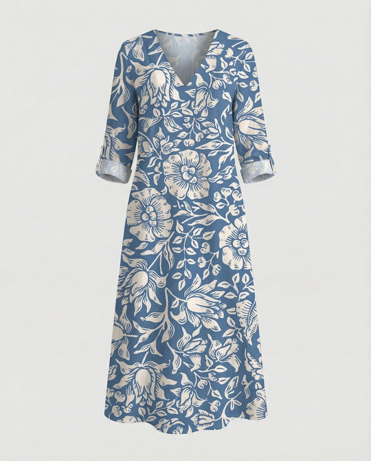 Boho Maxikleid Sommer Damen Taschen
